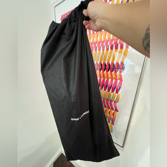 Saint Laurent Women's Niki Black Velvet Over The Knee Boots - Picture 6 of 14